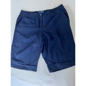 Simply Vera Vera Wang womens shorts cropped Bermuda size 8 blue